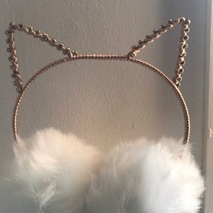 Cat ear headband with jewels